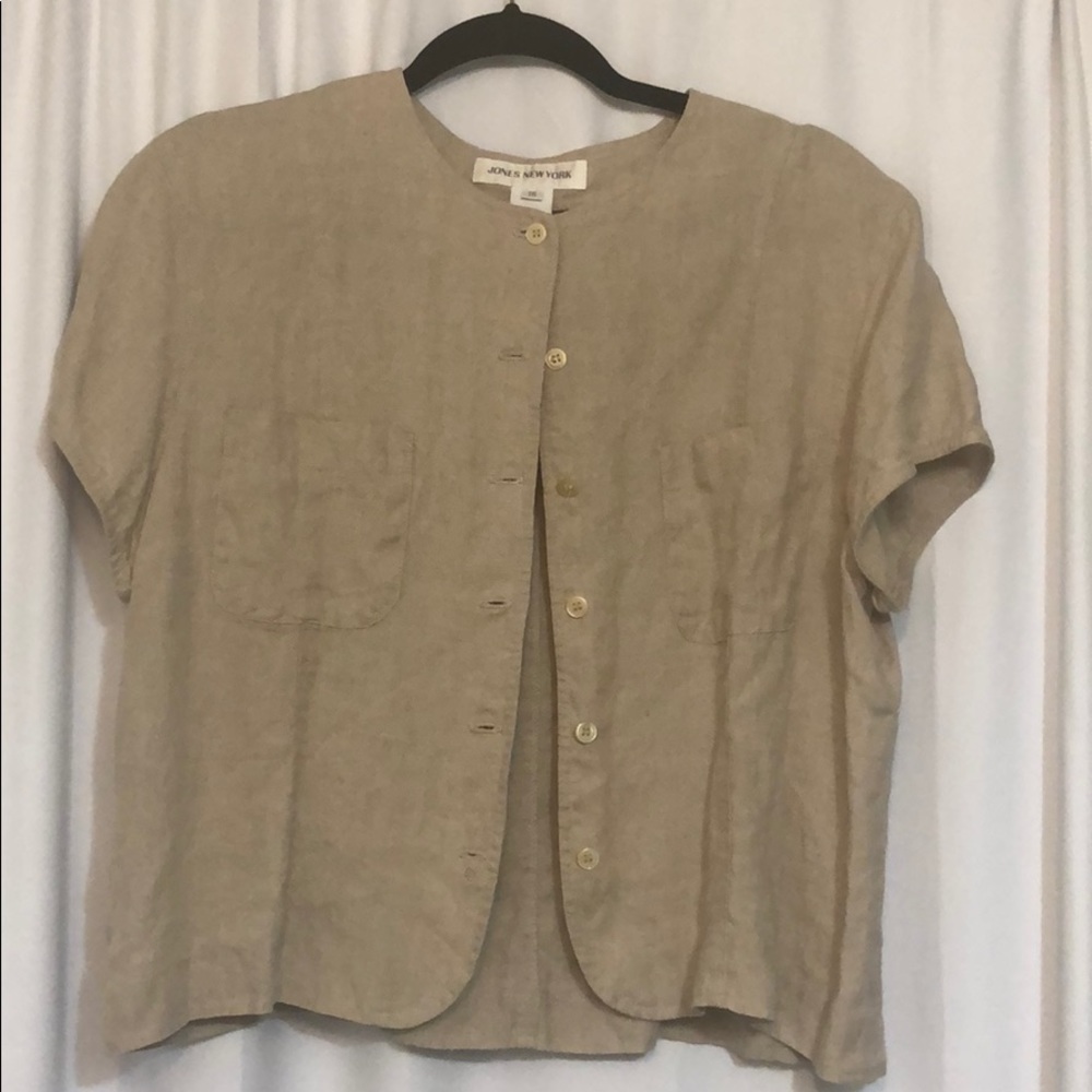Jones New York Short Sleeve Blouse
